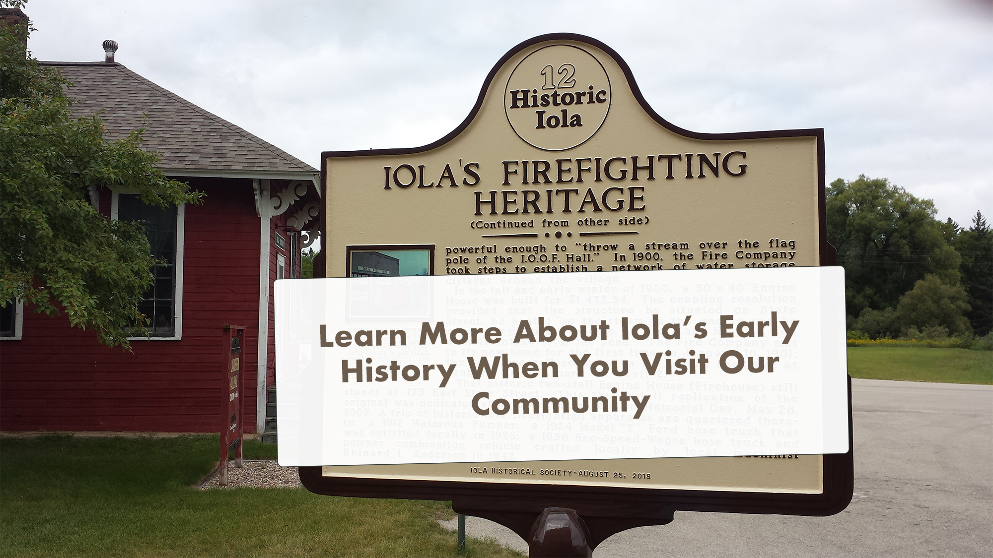 Iola Firehouse Historical Marker